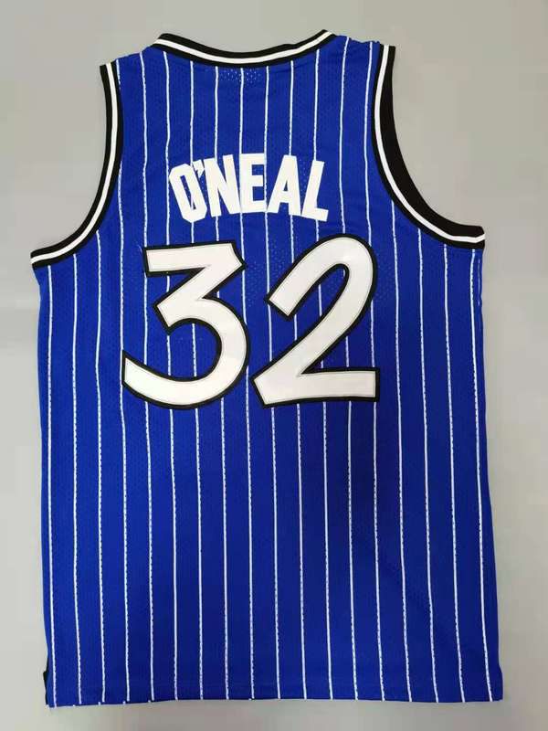 Men Orlando Magic #32 Oneal Blue Throwback Best mesh 2021 NBA Jersey